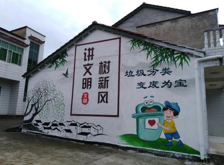  休宁墙绘是现在流行的墙体广告