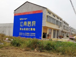  休宁农村墙体广告在不同形式上面展现的不同特色