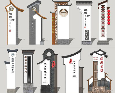  休宁美丽乡村标识标牌有哪些分类？